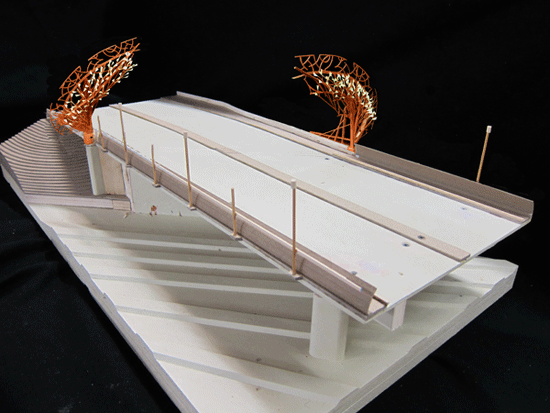 Model of NY Ave Bridge with Wings – photo by I. Barac.
